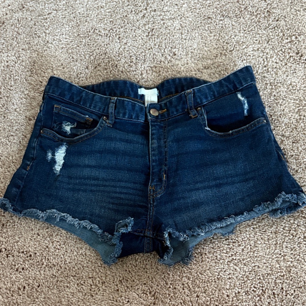 H&M Dark Blue Jean Shorts